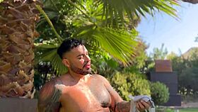 Canadian and Brazilian muscle men in ass fucking and blowjob scene