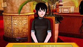 Visual novel-style gameplay in Harem Hotel 239