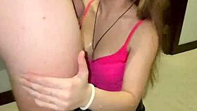 Blonde Teen Gives Sloppy Messy Blowjob