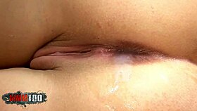 Nice brunette Chelsea gets anal cream pie from Julius big black cock