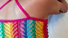 Candie Cross bends over in doggystyle