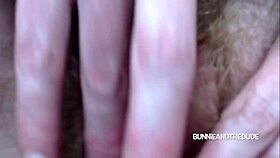 White girl and Bunnieandthedude share a wild webcam moment