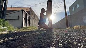 public eating and car adventure with moaning amateurs