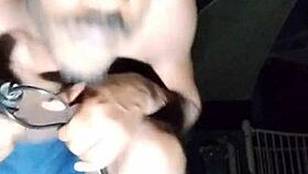 Skinny Pretty Girl Works Out in Park with Father in Law