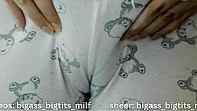 Mature Woman Masturbates In Pajamas