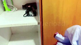 First-time POV video: Wetpinay in school uniform, arousing daddy