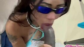 came out of shower two big black guys waiting deepthroat both