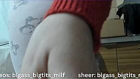 Mature Woman Masturbates In Pajamas