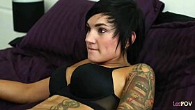watch this lesbian cutie squirt on her fuck buddy's face!