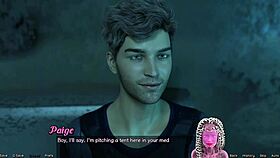 sasha gets stranded in space and flashes her huge tits