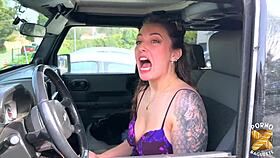 livia jeune feels beautiful emotions while eating dick and pussy with her natural tits