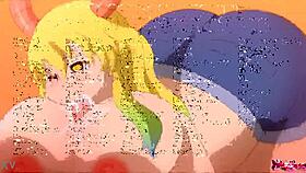 Feeling the intense pleasure as Lucoas delivers a big wet titfuck with his monster cock.