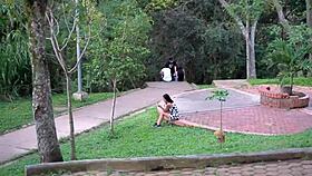 stranger convinces big-tits latina to star in videos - part 1