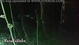 We went to the park at night, met some weird guys, and I fucked them all for the camera! 😈