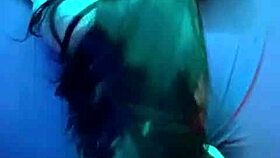 latina married woman feels pleasure riding a black guy's big cock in lingerie