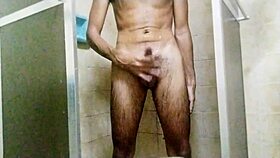 Skinny amateur enjoys a hot bath with self-pleasure