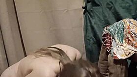 housewife slave venerates dominatrix with dildo humiliation