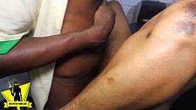 black ninja rock a neighbor so hard and cum in doggystyle shaved big cock big ass natural tits