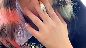 The Alternative Milf Next Door Smokes Out Back