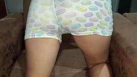 First time with a chubby boy: big pussy creampie
