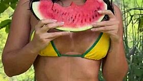 Hot Latina boss catches worker jerking off and rides him raw! 🔥