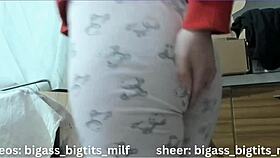 Mature Woman Masturbates In Pajamas