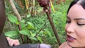 Hot Latina boss catches worker jerking off and rides him raw! 🔥