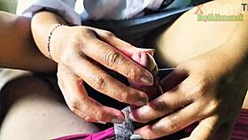 Damn! Indo Teen Rushes Handjob Before School in Bokep Clip!