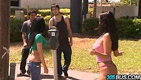 Spanish Babes Abella Anderson & Ava Addams in Wild Orgy