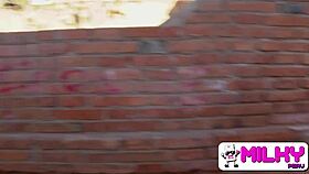 Busty spanish milf resists dickflash in park