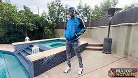 redhead busty cougar peaches has an encounter with rome major in a private setting