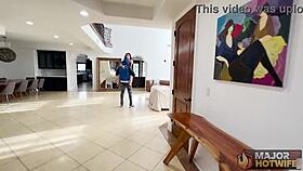 redhead busty cougar peaches has an encounter with rome major in a private setting