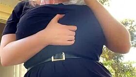 The Alternative Milf Next Door Smokes Out Back