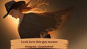 Check out how this guy expresses his moans during the session