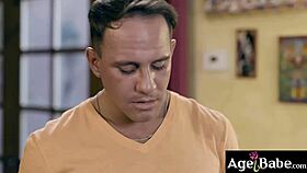 Is This Older Woman Gagging On Young Cock To Get It Ready For Her Pussy?