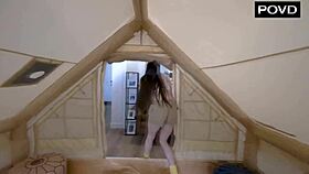 Hazel Moore tests tent with wild ride! 😍