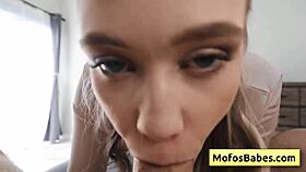 Busty blonde slut sucks huge dick and rides it like a pro - chloe rose charles dera