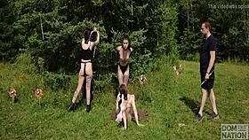 a piss fantasia where a submissive girl dances for rough face fucking