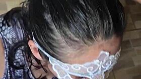 Sailor girl receives facial cumshot