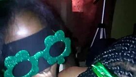 Sloppy Double Blowjob On St. Patrick's