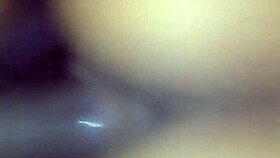 Teen slut rides black cock and gets huge creampie