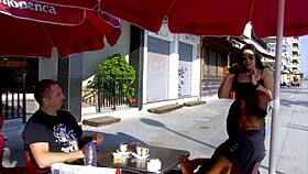 young brunette seeks nice cock on street