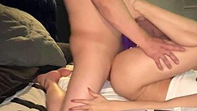 A beautiful ass gets double penetration from a dildo and a hard cock in Mexico