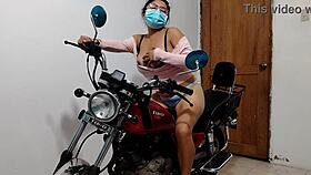 my stepdaughter sends me a sexy video with the gift i left in her room.