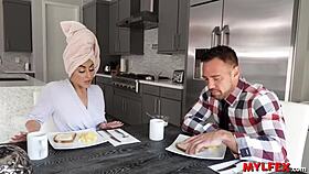 Mylfex - Sensual Housewife Prepares Breakfast for Tactless Man 😘