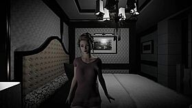 let's watch this blonde finger her shaved pussy outdoors in angels awakening part 5