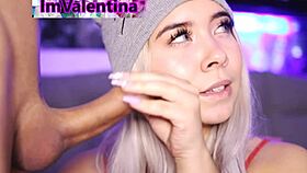 Blonde bombshell craves daily orgy, covered in cum and more