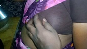 Aunty And Stepbrother Reveal Hairy Pussy In Dorm