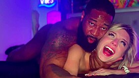 breeding a hot blonde cheerleader with a muscular monster cock