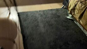 nice blowjob from tattooed wife in lingerie